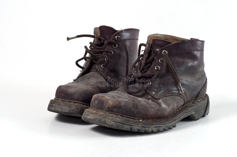 Old Work Boots stock photo. Image of battered, workwear - 7733234