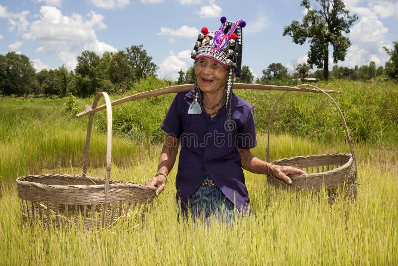 Old Asian woman, Akha