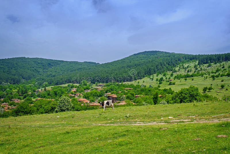 Old authentic village landscape 1