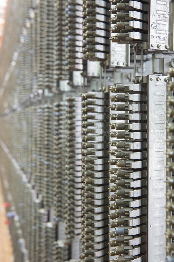 Old Automatic Telephone Exchange Stock Photo Image of complicated