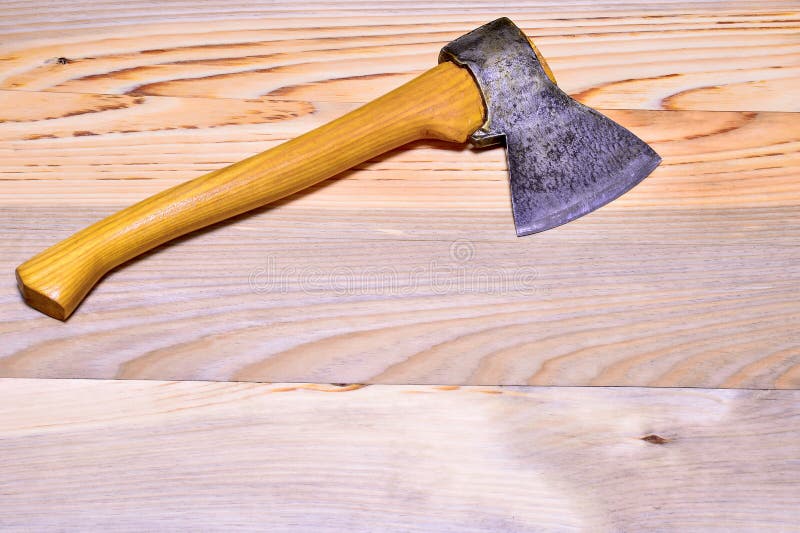 Sharpening An Old Axe Stock Photo - Download Image Now