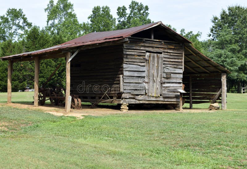 Old Barn Shed In Rural Georgia USA Stock Image - Image of ...