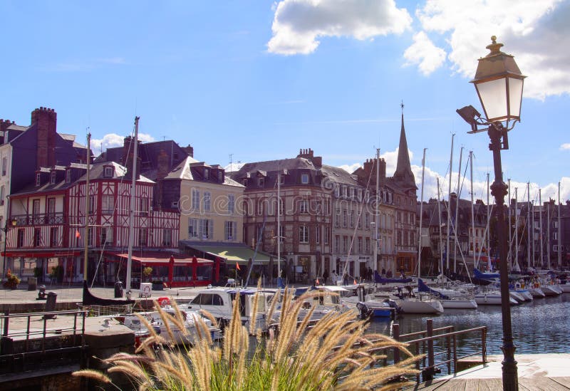 Le Vieux Bassin in Honfleur Normandy Stock Photo - Image of department ...
