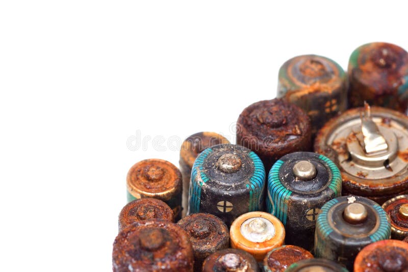 Old battery leak stock image. Image of hazardous, toxic 125053425
