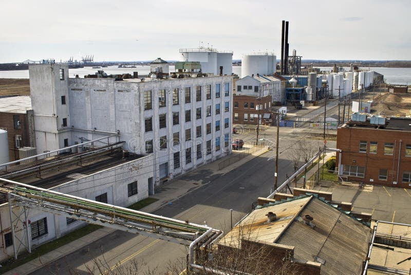 Old New Jersey Factories editorial stock image. Image of bayonne 24014464