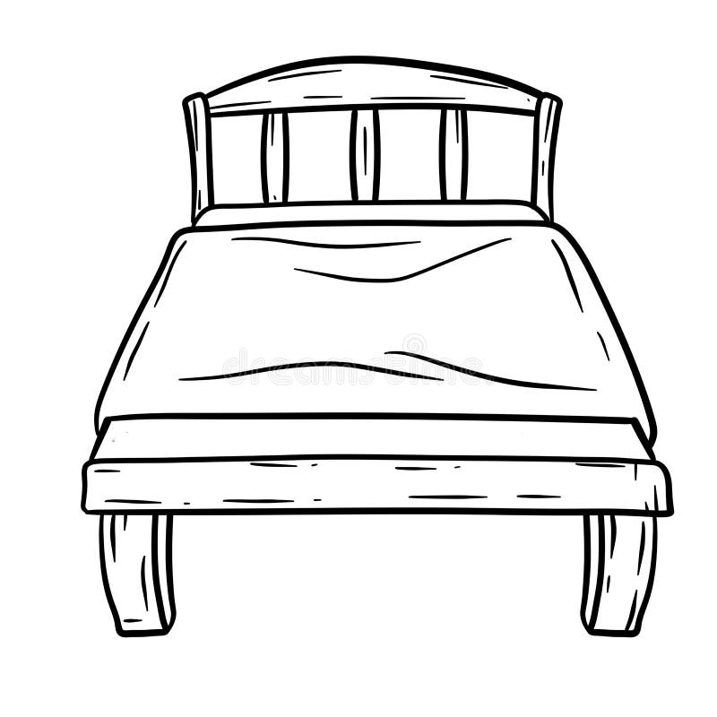 Old Bed. Vector Cartoon Picture Stock Vector - Illustration of furniture, room: 182816631 Old Bed. Vector Cartoon Picture Stock Vector - Illustration of furniture, room: 182816631