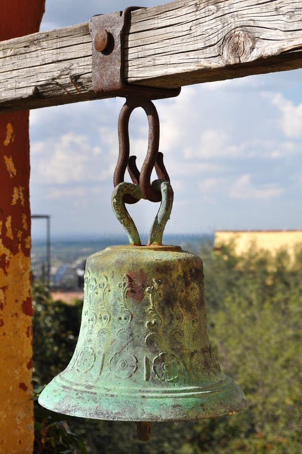 Old bell in mexican rural school