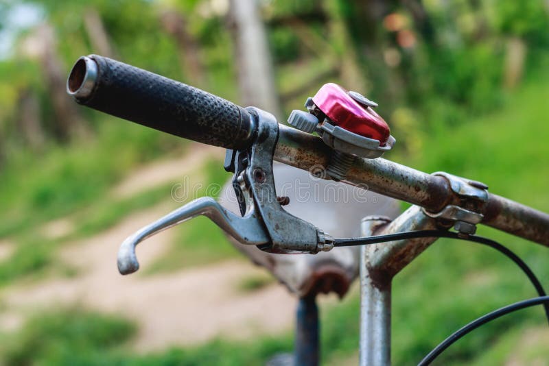 Old bicycle handlebars stock photo. Image of vehicle 12711060