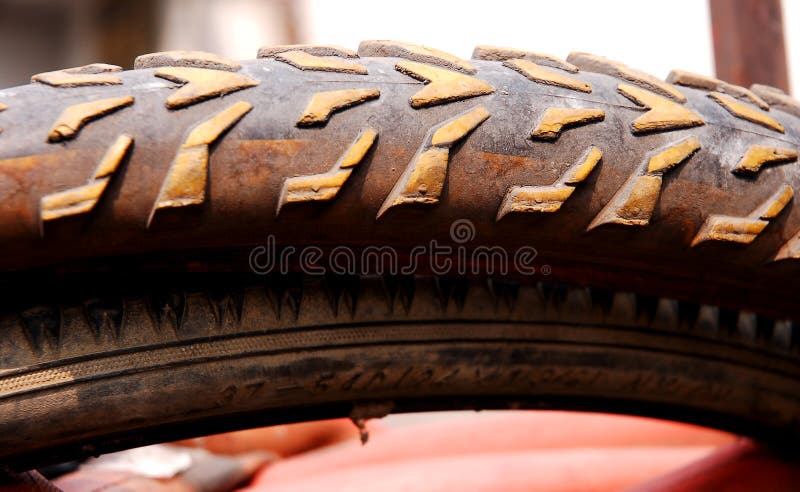 Old bike tyre