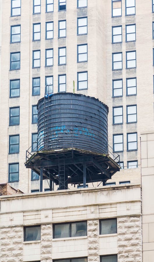 Old Black Water Tank on Chicago Building