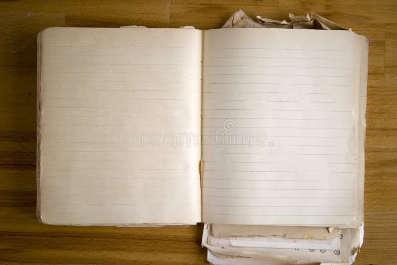 Old blank , Book - antique royalty free stock photos