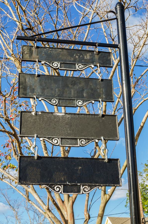 Old Blank Metal Sign and Blue Sky royalty free stock image Old Blank Metal Sign and Blue Sky royalty free stock image