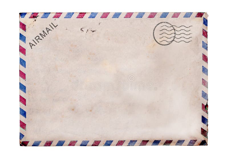 Old blank post card white background