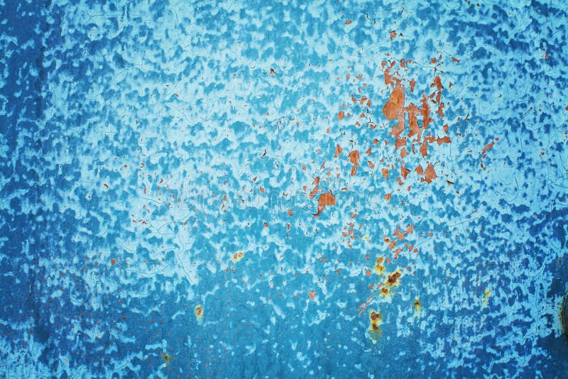Old blue background with rust spots stock photos