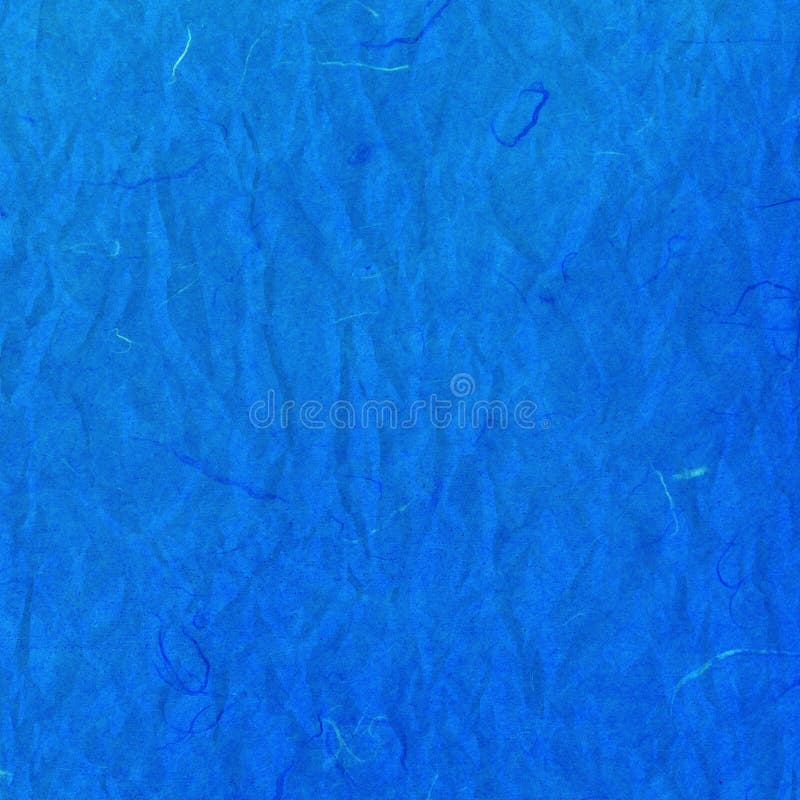 Old blue crumpled rice paper texture