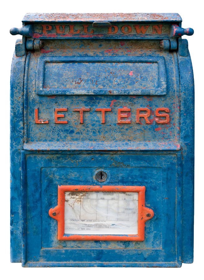 Old Blue Mailbox stock photo. Image of grime, decrepit 20672544