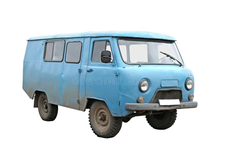 light blue van