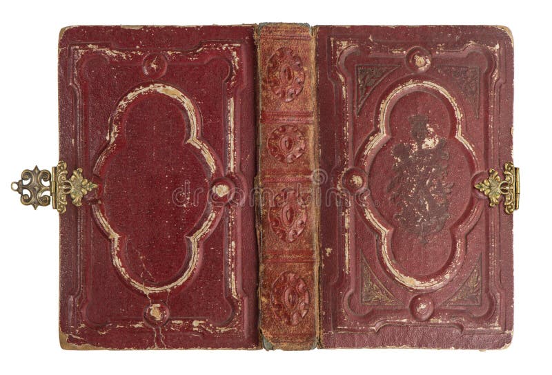 Old book cover with vintage decoration