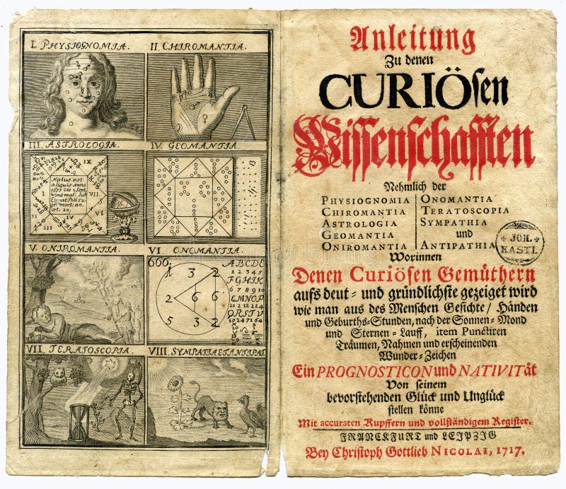 Old book page from 1717