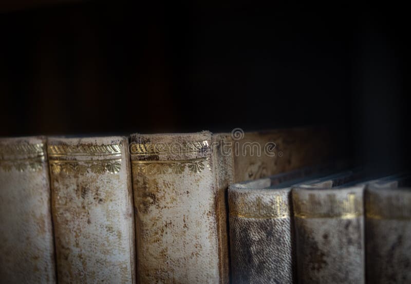The old books of an ancient library royalty free stock photography