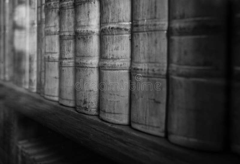The old books of an ancient library royalty free stock photos