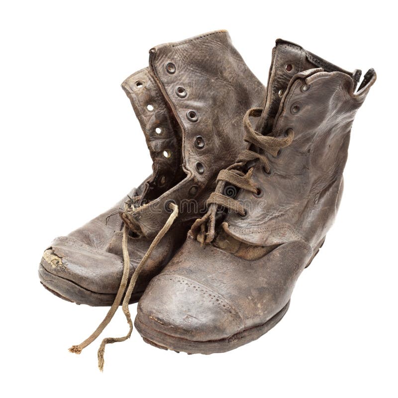 Side View of a Pair of Cowboy Boots with Spurs Stock Photo - Image of ...