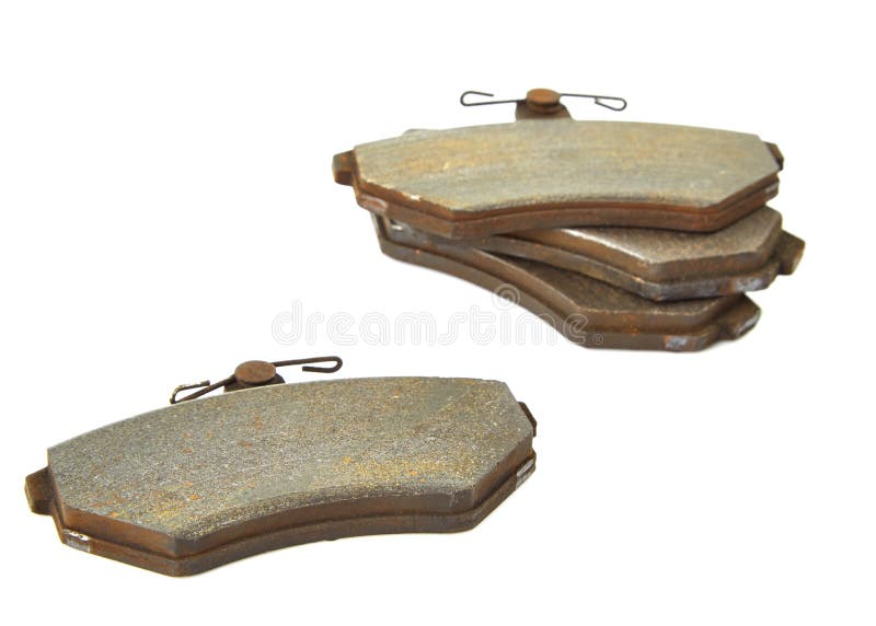 Old brake pads stock photo. Image of metal, parts, automotive 74241262