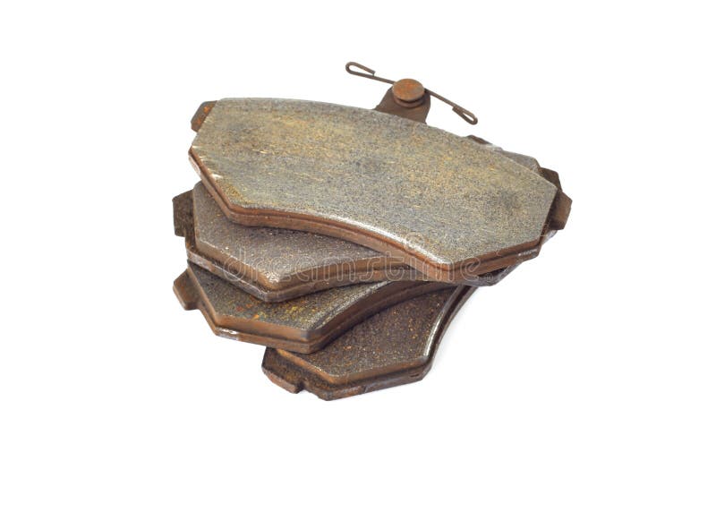 Old brake pads stock photo. Image of white, shoot, studio 74063798