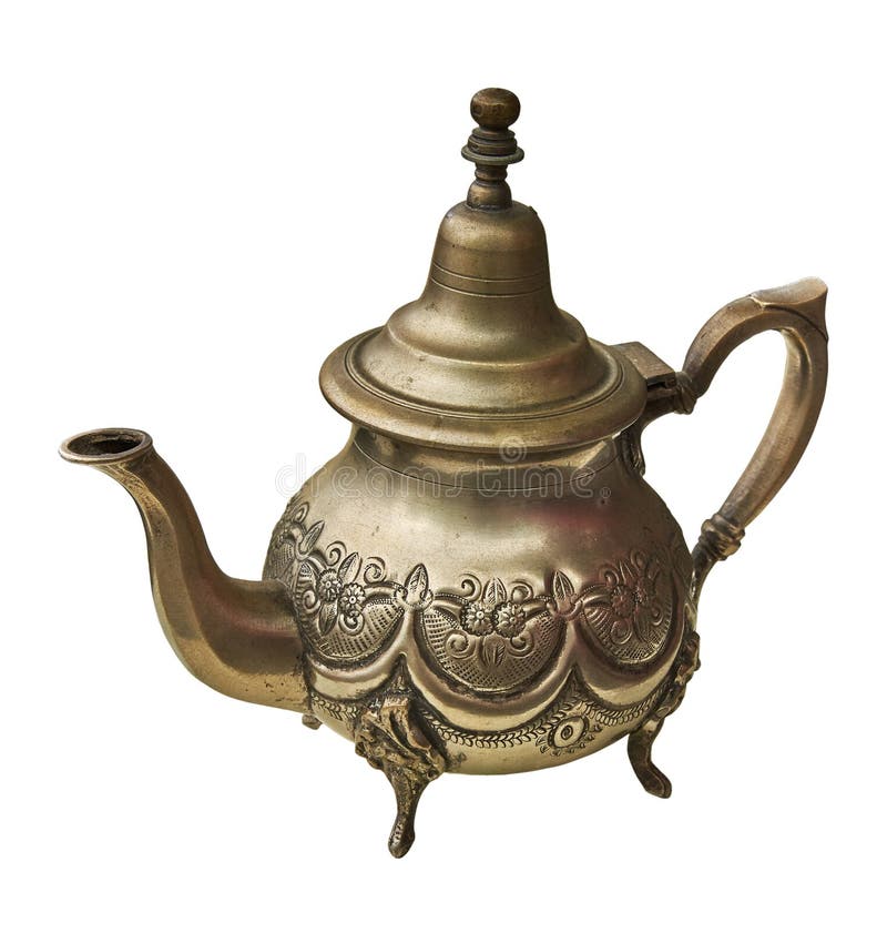 Old Brass Teapot for Tea Making Stock Photo Image of ancient, copper