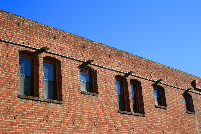 Old Brick Building stock image. Image of object, closeup 4566155