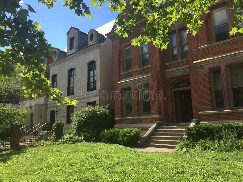 Old brick buildings editorial stock image. Image of homes 130485154