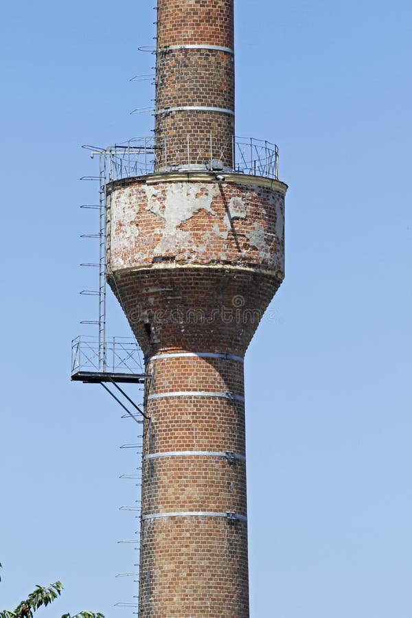 Old brick chimney