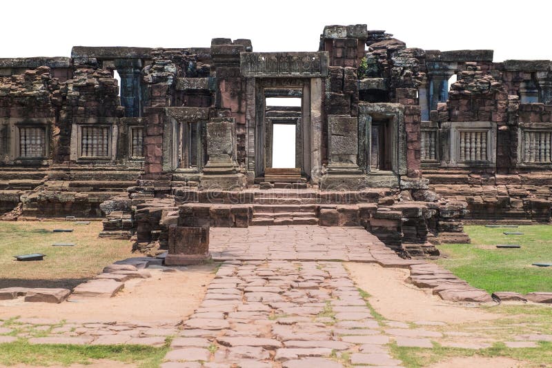 Old brick walk way on blue sky background royalty free stock photos