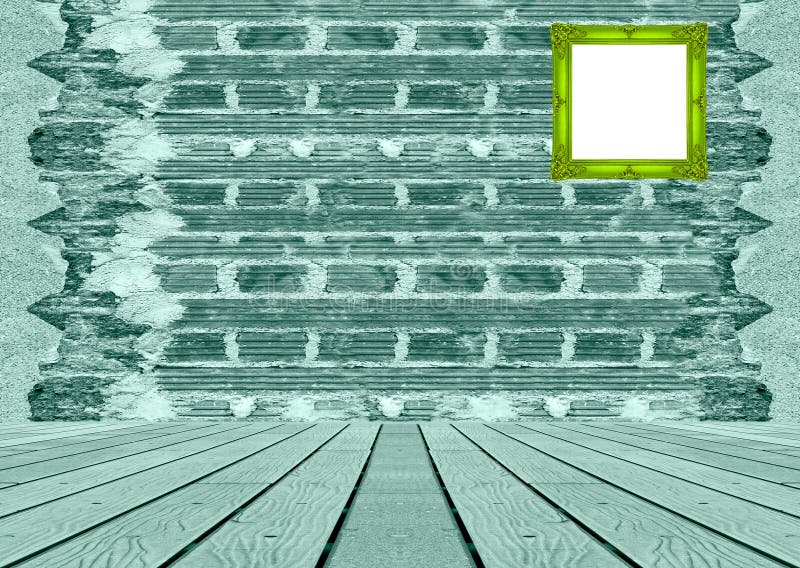 Old Brick Wall With Cement Wall Texture Background Patterns Stock Image