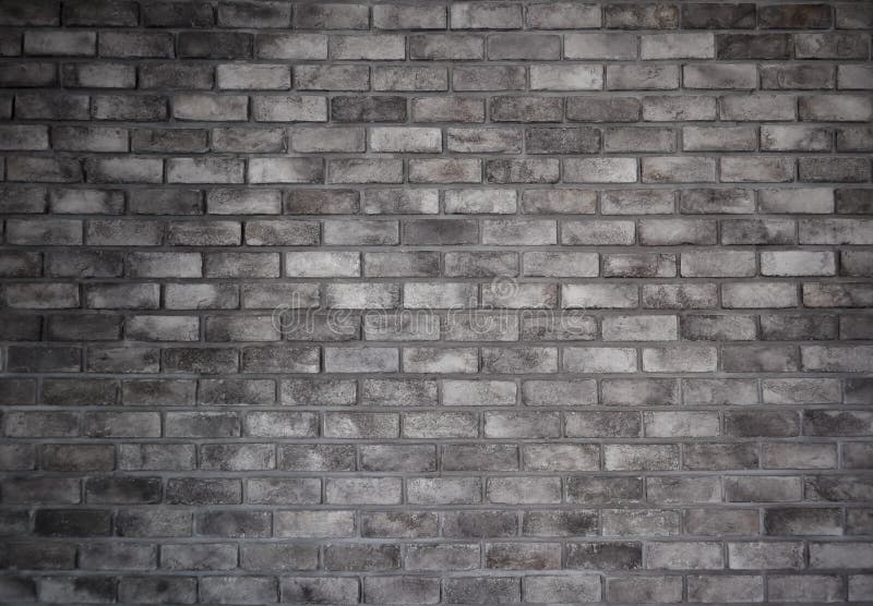 Retro style of old brick gray wall