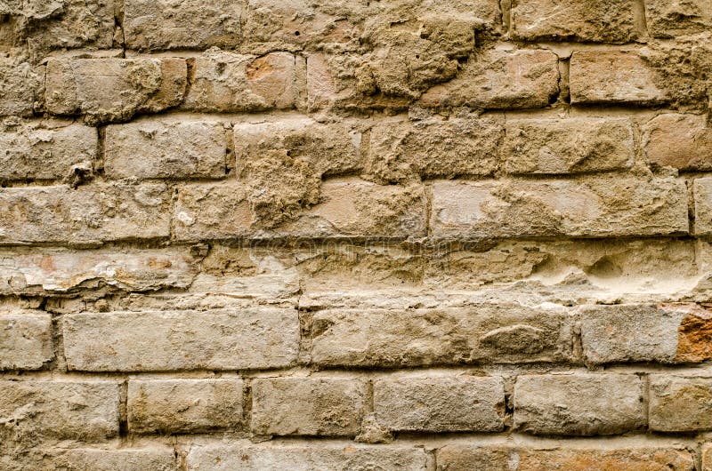 Old Bricks Headers and Stretchers Closeup. Stock Image Image of