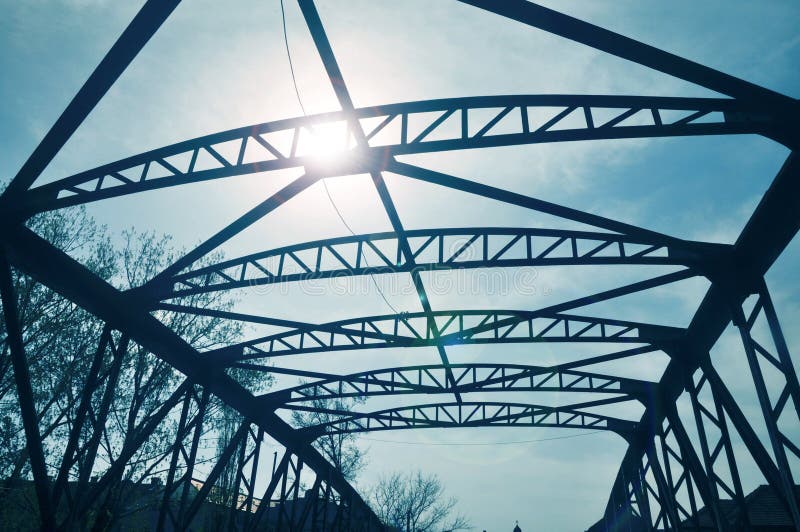 Old bridge from Timisoara Romania stock photo