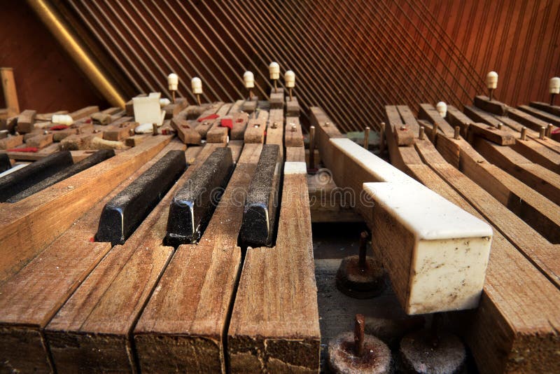 Old broken piano stock photo. Image of antique, dramatic 71466602