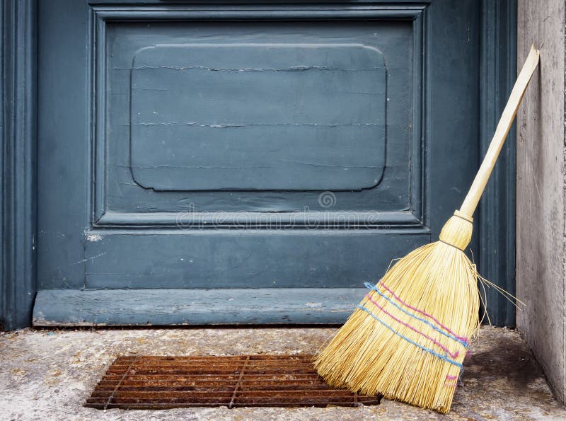 Old broom stock image. Image of scraper, straw, rundown 35715589