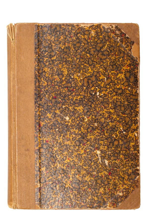 Old brown book cover stock image. Image of object, textile 4010261