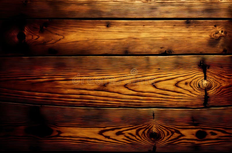 Old Brown Brilliant Wooden Texture Panorama of a Wood Background Stock