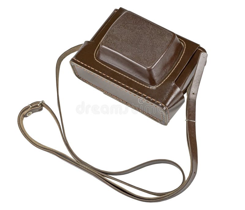 Old Brown Leather Camera Case Stock Photo Image of backgrounds