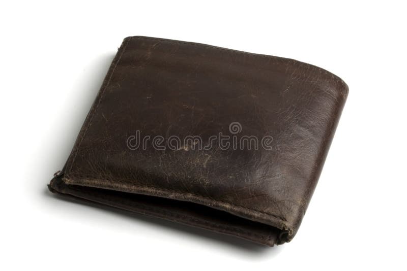 Old brown wallet