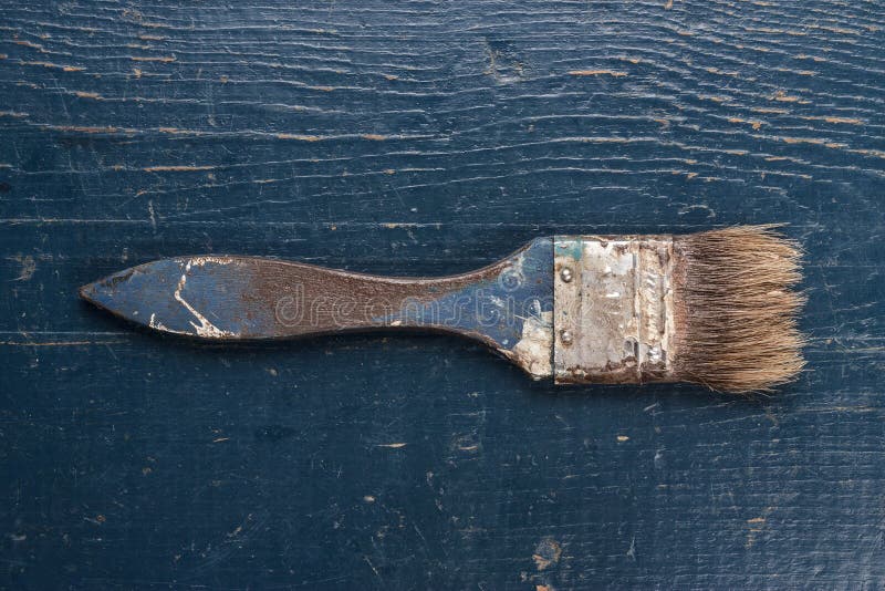 Old brush on the table stock photo. Image of interior 36945406