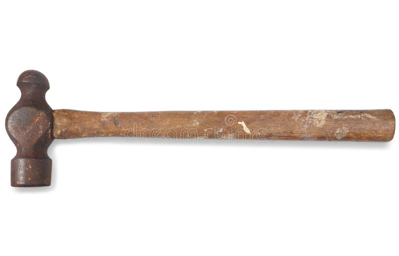 An old builders hammer. royalty free stock image An old builders hammer. royalty free stock image
