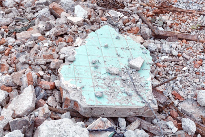 Old building destroyed demolition construction concrete architecture garbage abandoned royalty free stock images