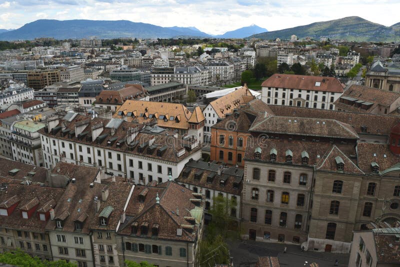 Old Buildings in Geneva, Switzerland Stock Photo - Image of switzerland ...