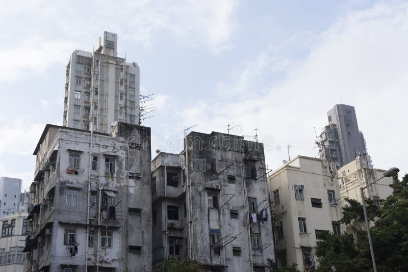Old Buildings in Hong Kong. Editorial Photo - Image of city, landmark