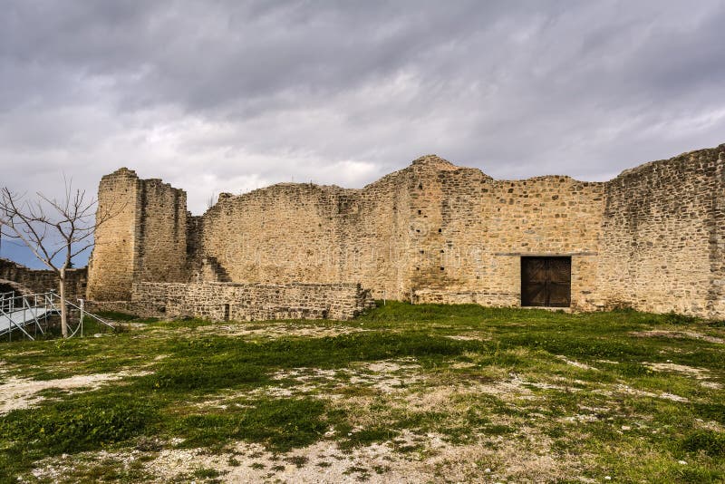 Old Byzantine fortress walls at Greece. Old Byzantine fortress walls at Greece