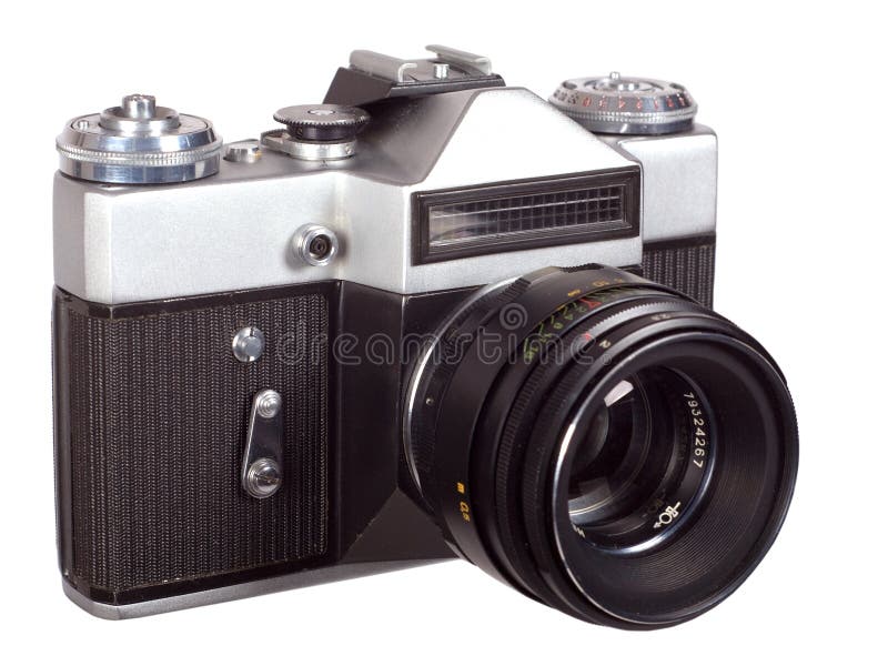 Old camera stock photo